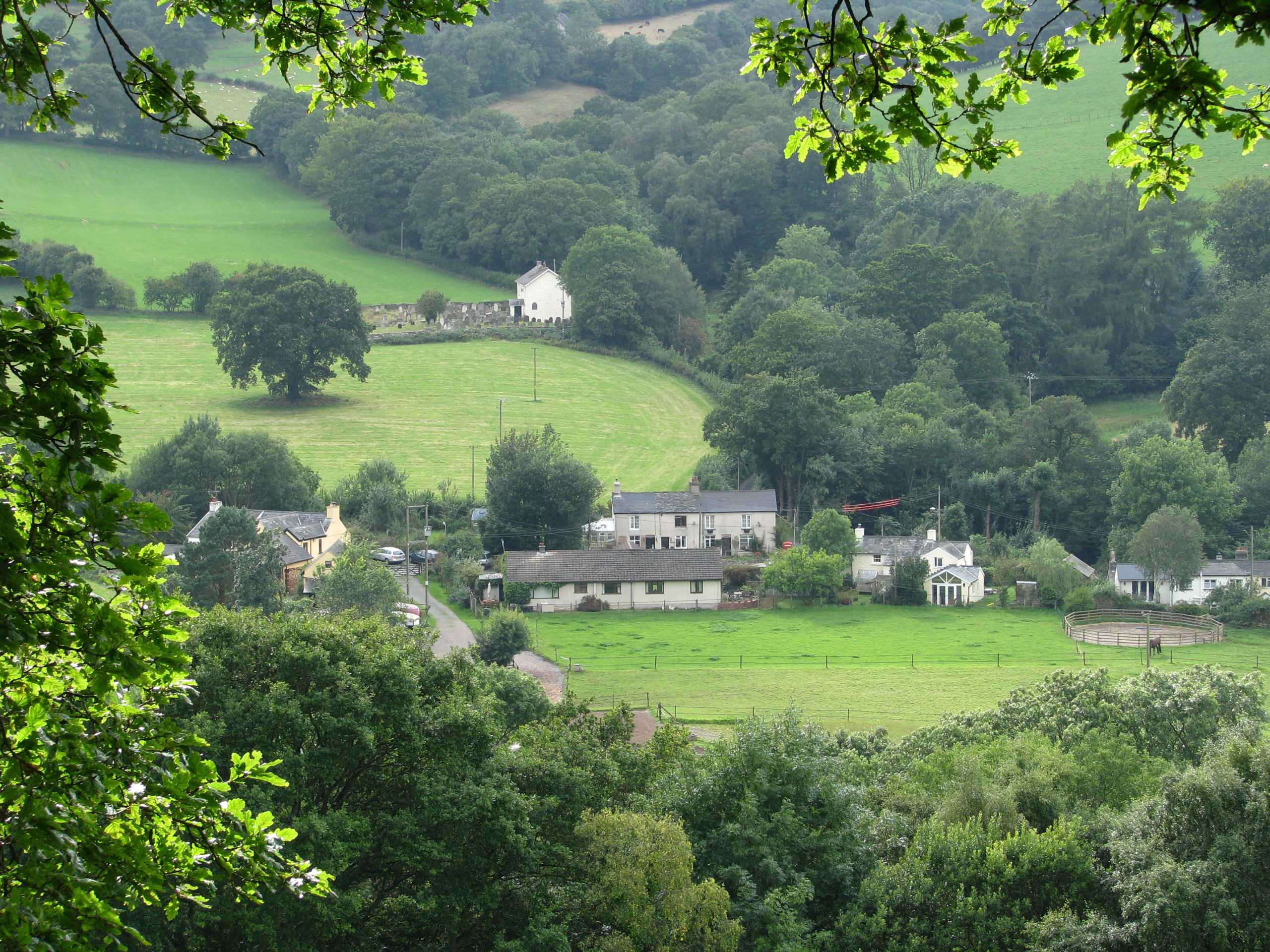 Aber village from the tramroad