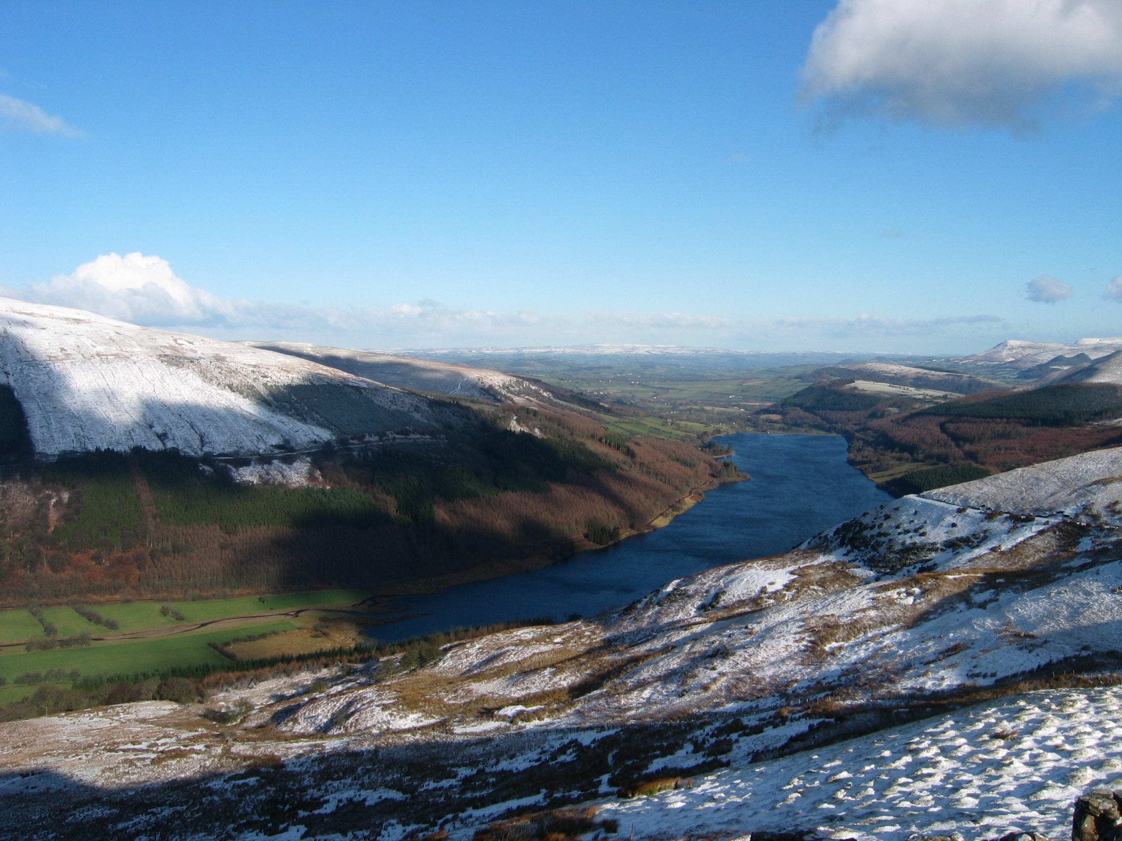 Talybont Reservoir from Bwlchwaun