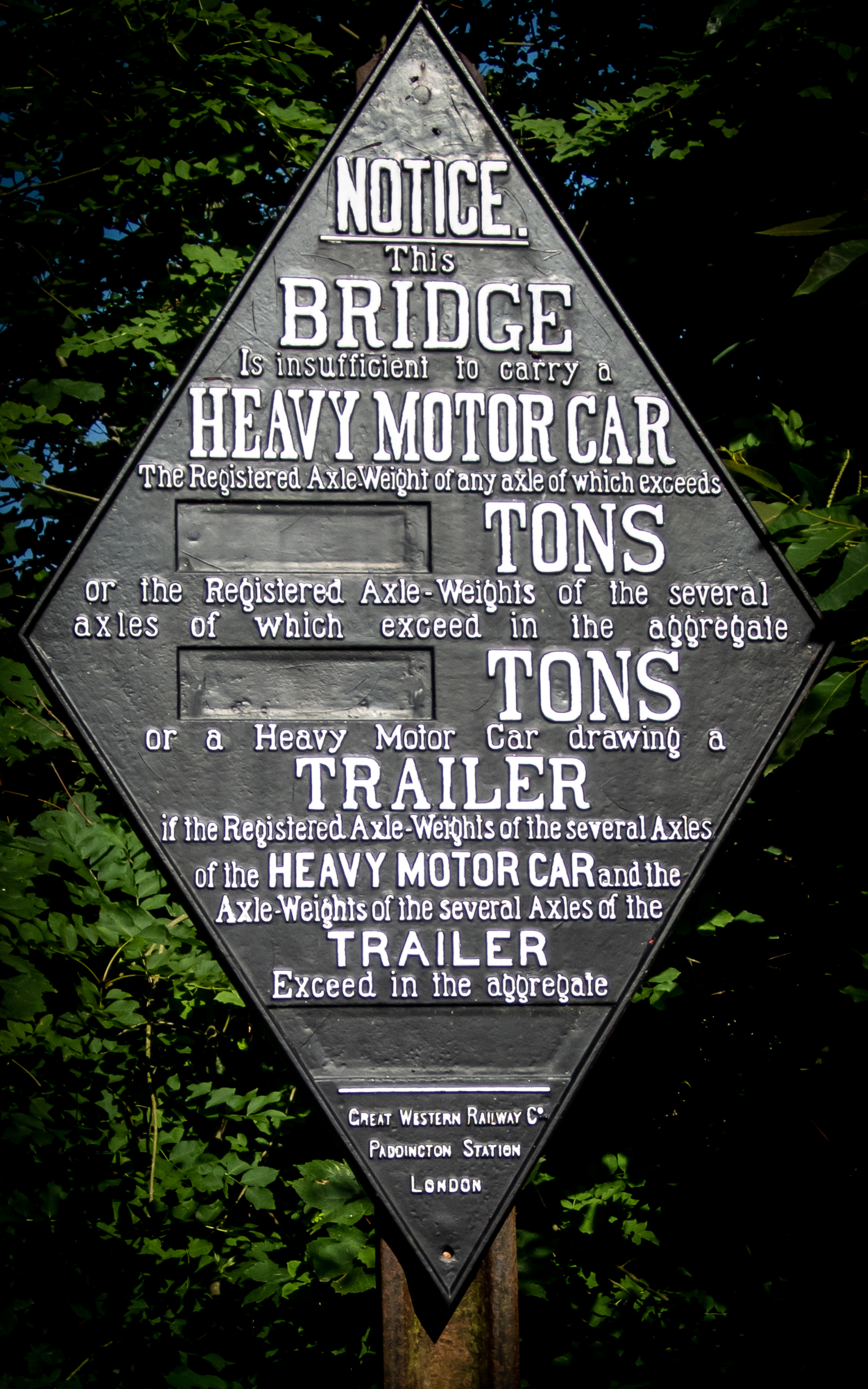 Canal Bridge sign detail