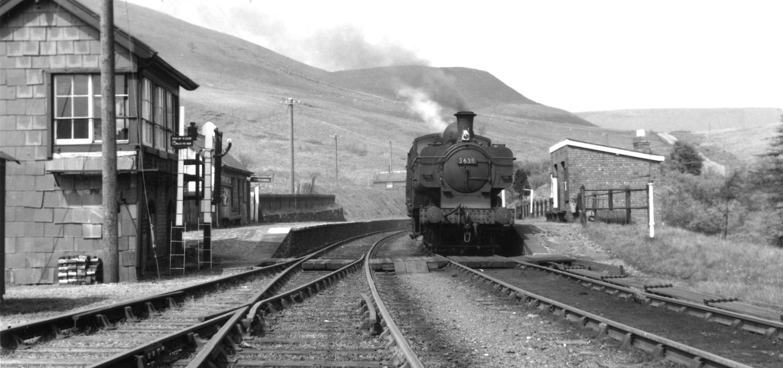 Train at Torpantau Station